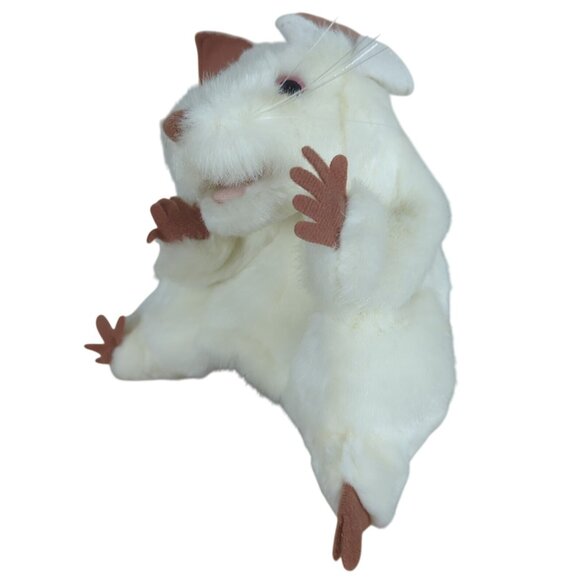 Folkmanis White Mouse Hand Puppet Plush Toy Soft Plush Rat 7" Full body Soft - Picture 5 of 14